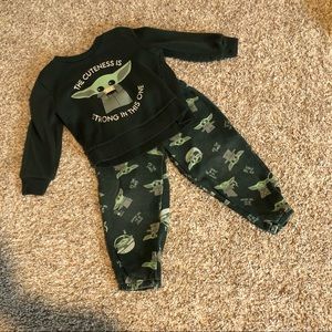Star Wars Baby Yoda Sweatsuit - Size 3T